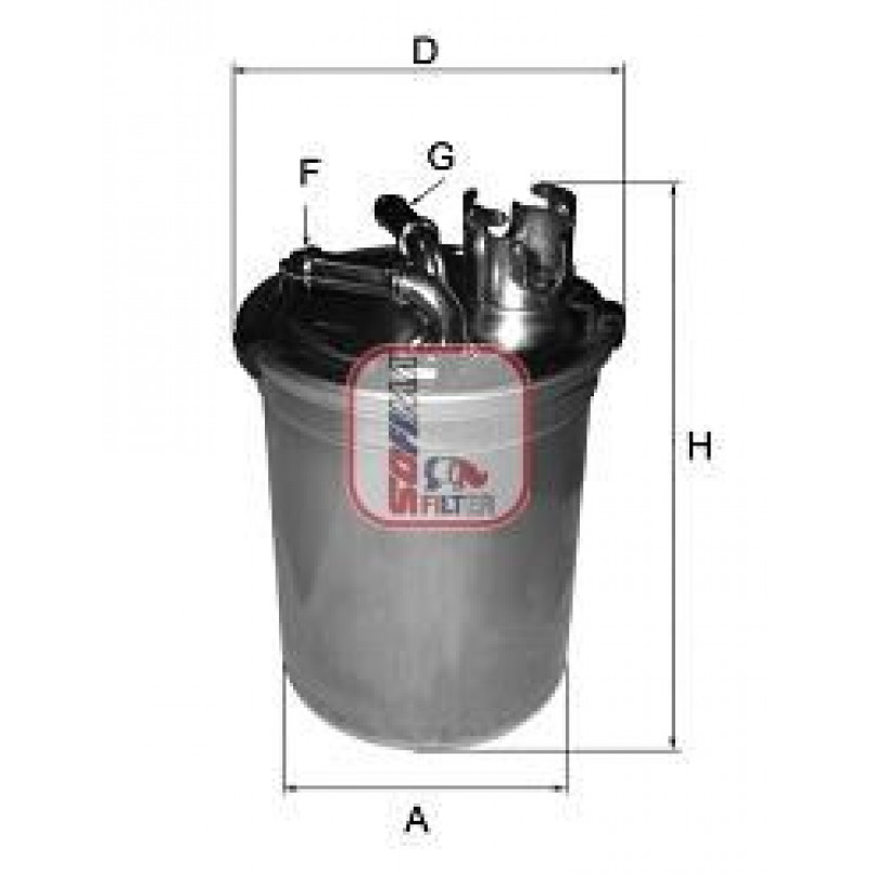 S 4451 NR SOFIMA Фільтр палива